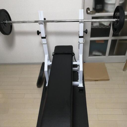 ベンチプレスセット　バーベル付80kg