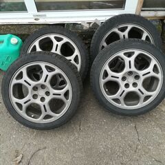スタッドレスDUNLOP・Nankang 215/45 R17 冬タイヤ及びホイール スバル 