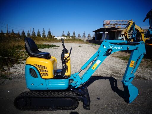 クボタ　U-008　ミニ油圧ショベル　ユンボ　バックホー　1トンクラス　左レバー　２wayパターン　倍速　可変脚　茨城県 G43