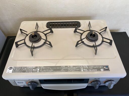 2018年製 リンナイ 2口 都市ガス ガステーブル DCM01BEL ガスコンロ