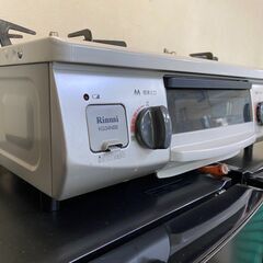 Q1004　リンナイ　ガスコンロ　LPガス　2019年製　水無グリル4N　KG3BER　動作良好　カード利用可能　プラクラすすきの店　札幌