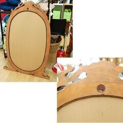 ドレッサー 幅94.5×奥行39.5×高さ194cm ブラウン系 引出し付き カット 
