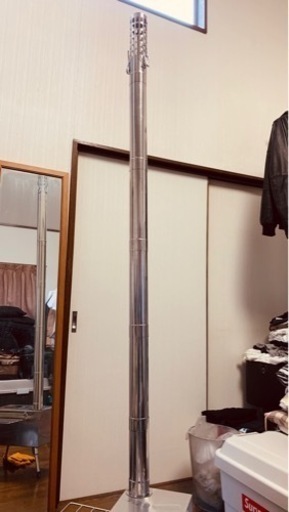 その他 ガラス窓付き薪ストーブ ステンレス製 未使用品