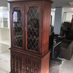 値下げ）アンティーク風 食器棚！28000円→20000円