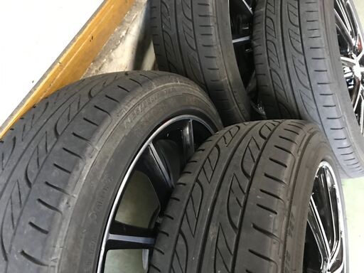 ★ダイハツ軽乗用車に！ツライチ15インチアルミホイール（やや引っ張り中古タイヤ付き）・無傷です！
