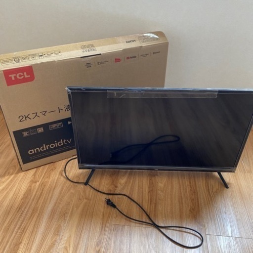 【値下げ】TCL 32型スマートテレビ Netflix、hulu、TVer、Amazonプライムその他色々内蔵なので、外付け不要で見れます！