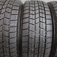 GOODYEAR ICENAVI7 185/55R15 15インチ スタッドレス 4本 2018年製 バリ溝 デミオ コルト ベリーサ bB VW/up!等　(TB450) クレジットカード QRコード決済可能