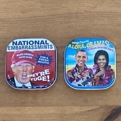 アメリカ大統領　缶ケース　2個セット　中古