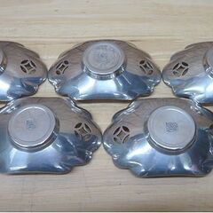 煎茶道具 純錫七宝透托子 茶托 静寿居 蔵苑造 5客揃い 共箱入り 茶道具 茶器 札幌市 豊平区 平岸