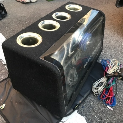 ウーハーboxネオン管連動 重低音 闘忠丸 大阪の車のパーツの中古あげます 譲ります ジモティーで不用品の処分