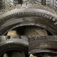 Continental ContiVikingContact6 235/60R18 18インチ スタッドレス 4本 バリ溝 レクサスRX CR-V CX-7等　(MTD186)クレジットカード QRコード決済可能