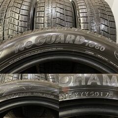 YOKOHAMA ice GUARD iG60 225/50R18 18インチ スタッドレス 4本 2017年製 エスティマ オデッセイ スカイライン等　(MTF164) クレジットカード QRコード決済可能