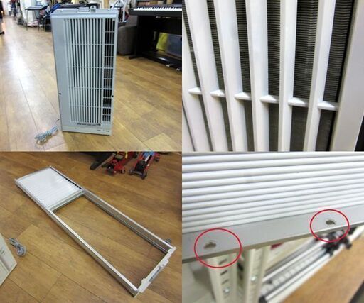 コロナ ウインド形冷房専用 窓用エアコン CW-1617 リモコン/窓枠  