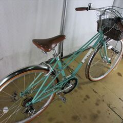 B561★17800円★整備済み スポーツ中古自転車 Retour グリーン　6段【クロスバイク】
