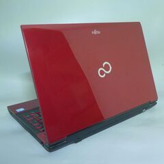 新品SSD 中古良品 赤色 ノートパソコン 15.6型 富士通 AH56/J 第3世代Core