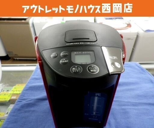 タイガー 2019年製 蒸気レスVE電気まほうびん とく子さん 2.2L レッド TIGER 西岡店