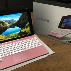 【美品】ASUS WINDOWS10タブレットPC ピンクゴールド