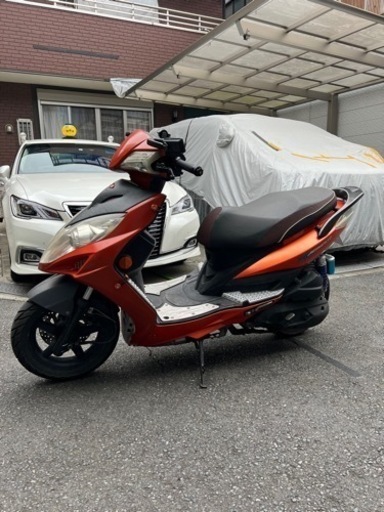 キムコ　レーシング１５０ＦＩ　フロントフォーク　曲がりあり キムコレーシングキング180FI インジェクション フロントブレーキが