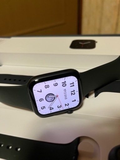 Apple Watch Series 6 44mm スペースグレイ アルミニウムケース ブラックスポーツバンド