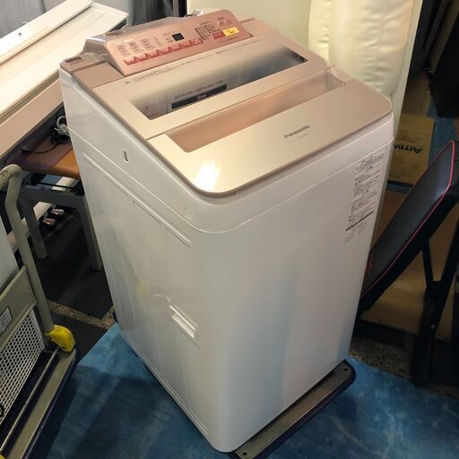 ☆2016年製　Panasonic　全自動電気洗濯機　7.0Kg　ピンク　NA-FA70H3　すっきりフロント　フラットフェイス　即効泡洗浄　泥汚れつけおきコース　風呂水ポンプ　簡易乾燥機能付き