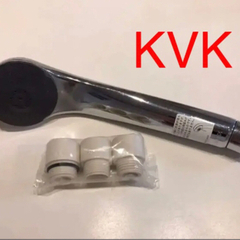 【KVK】ステンレス　シャワーヘッド　& 3種類アダプター　Oリ...