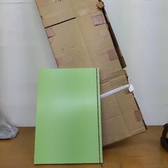 カラーボックス グリーン3段 本棚 未組立