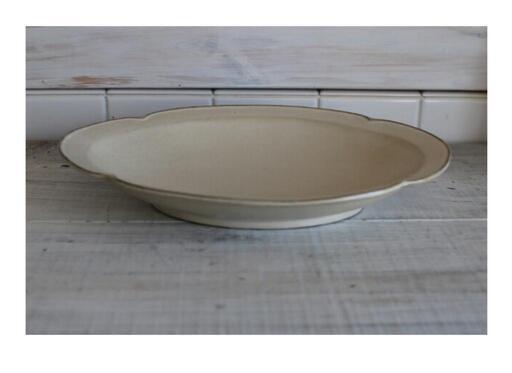 【未使用品】木瓜  オーバル  深皿  28cm  美濃焼