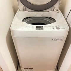 【無料】洗濯機(SHARP ES-GE55N)