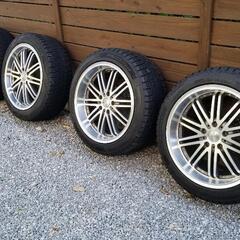 スタッドレス　ホイールセット　深溝　タイヤ新同品
