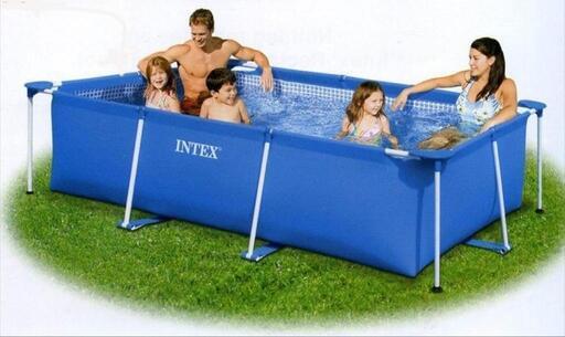 INTEX プール 220x160x60cm + ポンプ