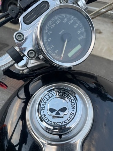 決まりました。年末特値29日迄 ハーレー xl1200c 赤黒 シーソーペダル ...