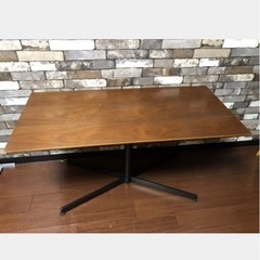 カフェテーブル　ブラウン　X脚　高さ55cm