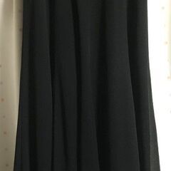 ロングスカート　黒　W63　ステージ用にいかがでしょうか。