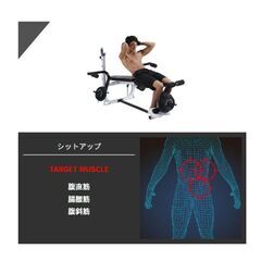 マルチプレスベンチ+ラバーバーベルセット100kg