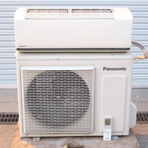 T086) Panasonic 18畳用 5.6kw 単相200V 2015年製 ナノイー 空気清浄 ルームエアコン CS-565CGX2 パナソニック 家電 冷房 暖房 除湿