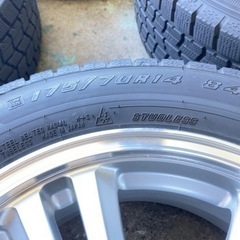 175/70R14・バリ山スタッドレスタイヤ、ホイールセット・富山市