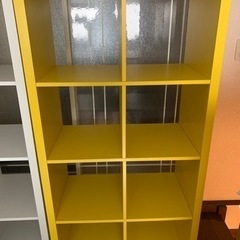 【ネット決済】IKEA ラック　イエロー/ホワイト　黄色/白