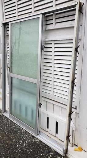 中古アルミサッシ掃き出し窓！小屋！倉庫！日曜大工！DIY