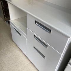 キッチンボード 大 食器棚 105 レンジ台 白 引っ越し 新生活 