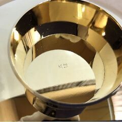 金盃 金メッキ 純銀 総重量94g 記念品 労働大臣 共箱付属 ☆ 札幌市