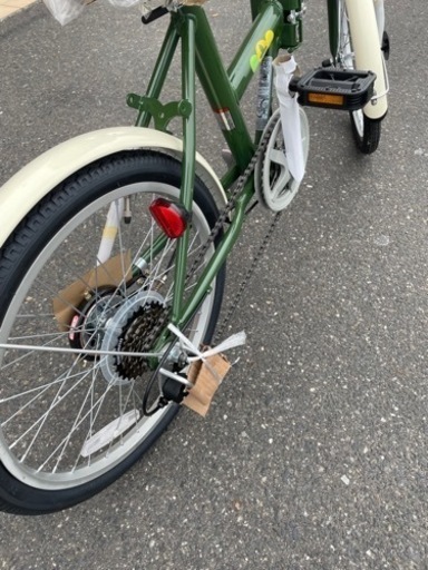折りたたみ自転車 ☆248 折りたたみ自転車 新品未使用 緑 【リサイクル 