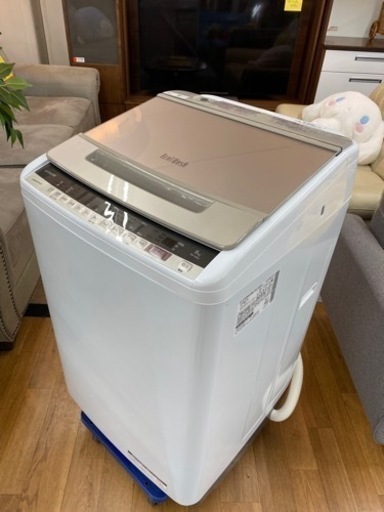 I312  未使用品HITACHI8.0k洗濯機　2020年式