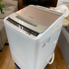 I312 未使用品HITACHI8.0k洗濯機 2020年式