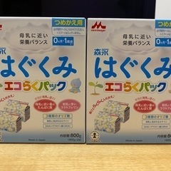 名前入り絵本と名前シール応募シールと森永 はぐくみ エコらくパッ...