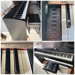 さらにお値下げしました❗2010年製 CASIO 電子ピアノ Privia 88標準鍵盤 ブラックウッド調 PX-730BK(1117c) さらにお値下げしました❗2010年製 CASIO 電子ピアノ Privia 88標準鍵盤