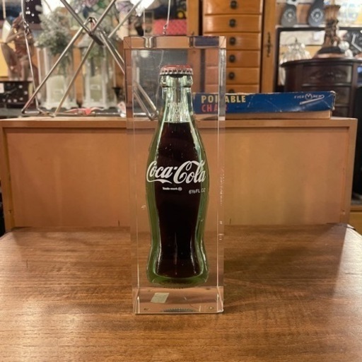 【売約済み】　希少　コカコーラ　コーラ　Coca-Cola ビン　瓶　アクリル　彫刻　オブジェ　インテリア　コレクター　アイテム　検　DANESEエンツォマリEAMES Anniversary of Coca Cola Lucite block