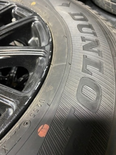 スタッドレスタイヤ195/80R15 バイソンホイルブラック付