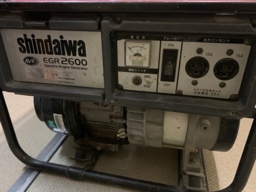 発電機。調子悪いです