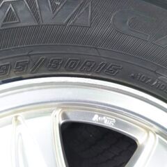 冬 200 ハイエース 200系【富山】キャラバン 195/80R15 LT グッドイヤー 195R15 LT スタッドレス 4本 JWT 車検対応 JW-T ウエッズ PCD139.7