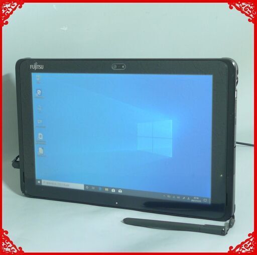 中古美品 タブレット 高速SSD 10.1型 FUJITSU 富士通 Q507/RE Atom x5-Z8550 4GB 無線 Wi-Fi Bluetooth カメラ Windows10 Office